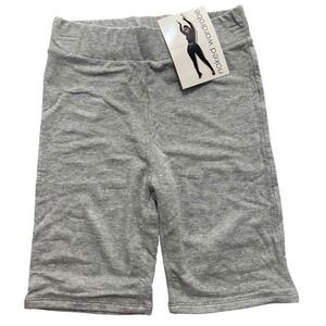 Naked Wardrobe Womens Heather Gray Biker Shorts High Waisted Size Large NEW